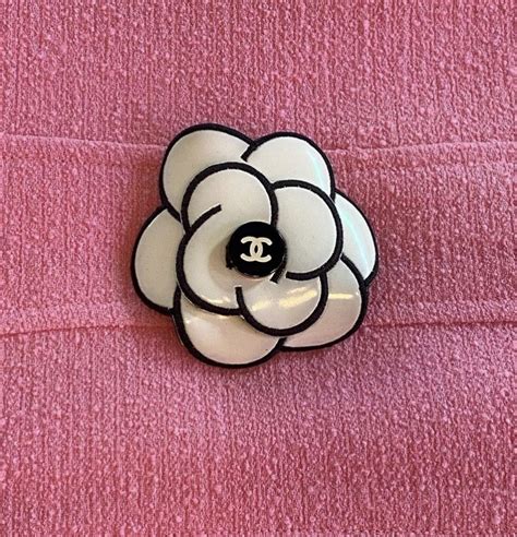 chanel leather flower brooch|Chanel camellia brooch for sale.